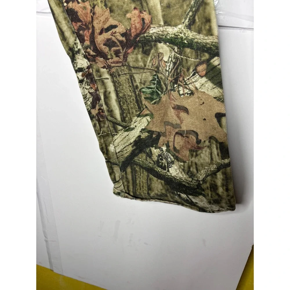 Mossy Oak Break-Up Infinity Camo Pants Mens 36x32 Cotton Hunting Distressed Hole